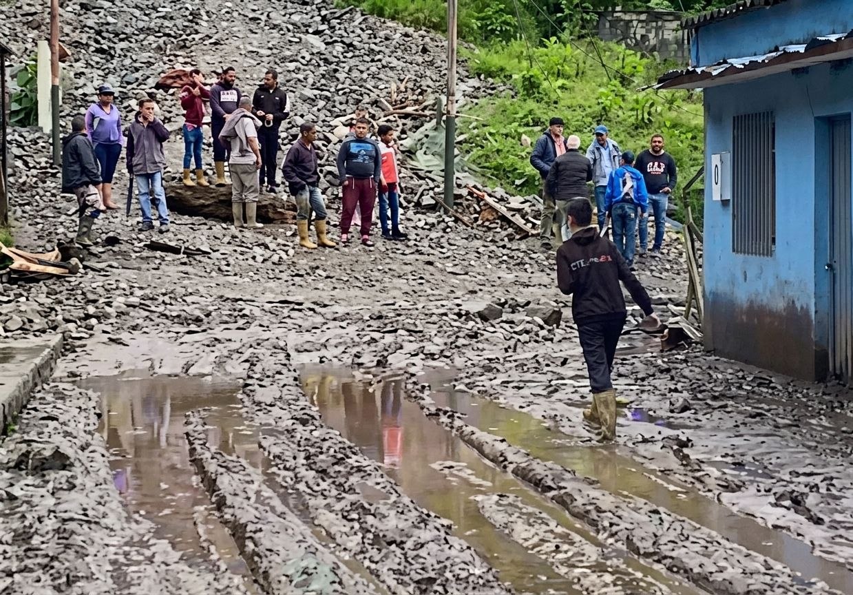 Derrumbes, vialidad obstruida y al viviendas afectadas dejaron las lluvias en Boconó