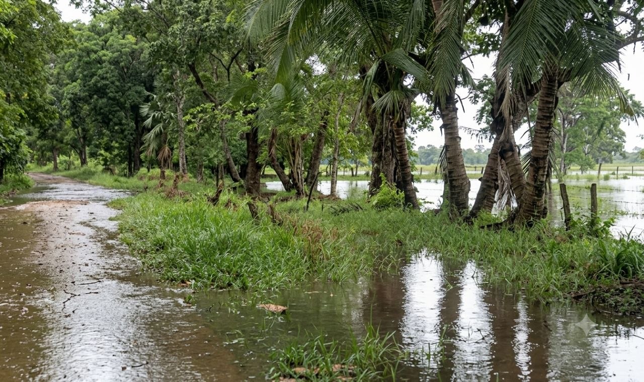 Se inundó el sector El Remolino de Bum Bum en Barinas tras desbordarse el río