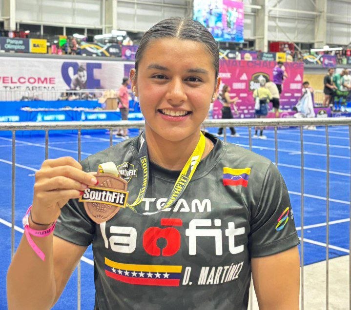 Danna Martínez, una joven promesa del CrossFit venezolano lista para ir al Fitland en Bogotá