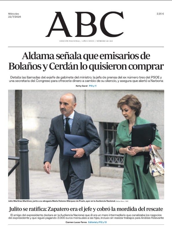 Portadas de la prensa internacional de este miércoles 22 de julio de 2026