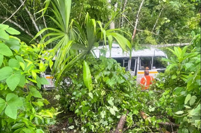 Murió un venezolano en accidente de un autobús que llevaba diez migrantes en Panamá