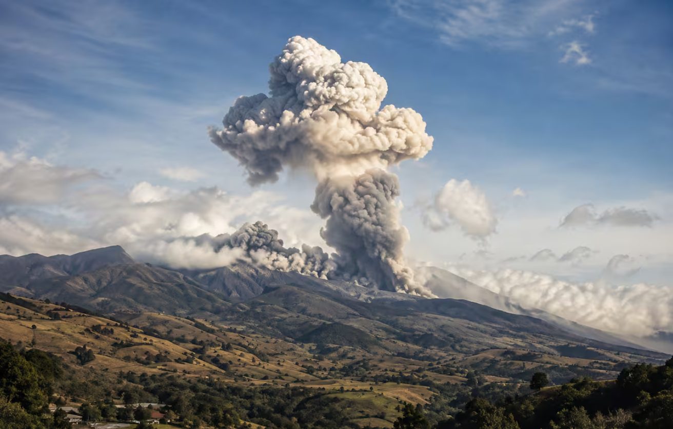 VIDEO: volcán Puracé registra emisiones de gas y ceniza tras el terremoto de 7,4 en Colombia