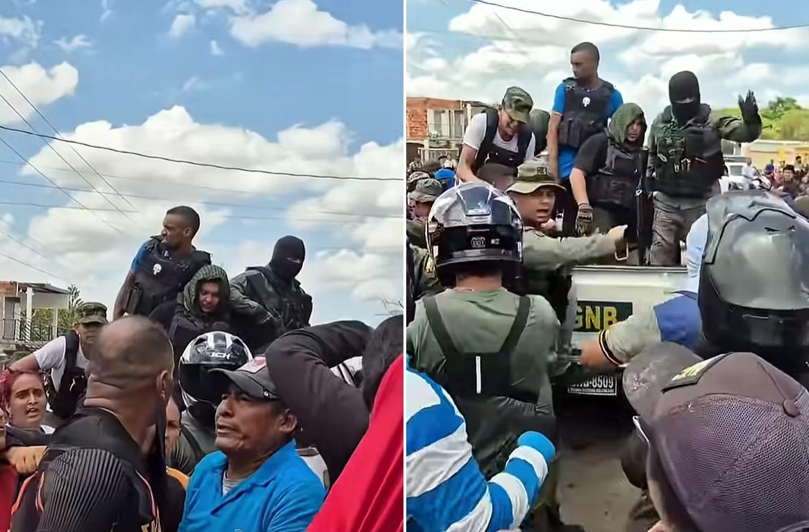 VIDEO: pueblo de Mara se alzó contra funcionarios extorsionadores y les quemó su unidad de la GNB