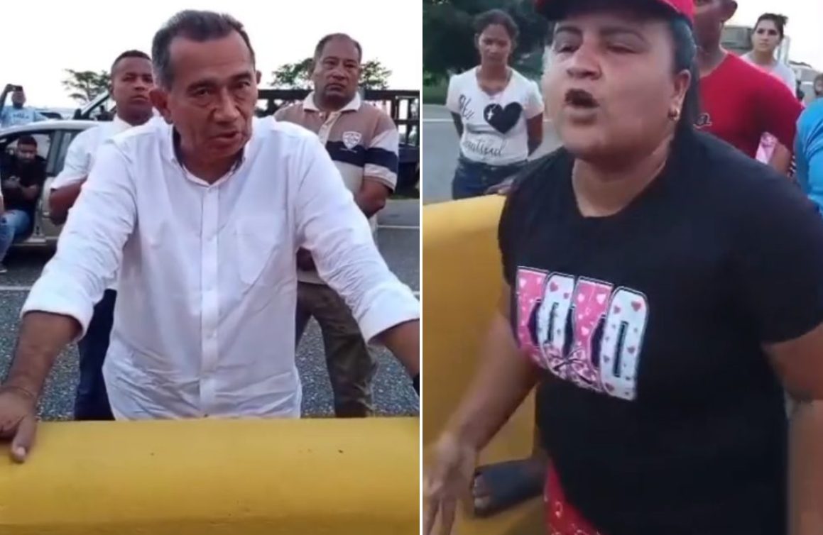 VIDEO: contundente reclamo enmudeció a Alberto Galíndez cuando intentó parar la protesta en Cojedes