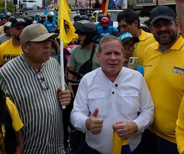Juan Pablo Guanipa encabezó la gran caravana por María Corina Machado en Maracaibo