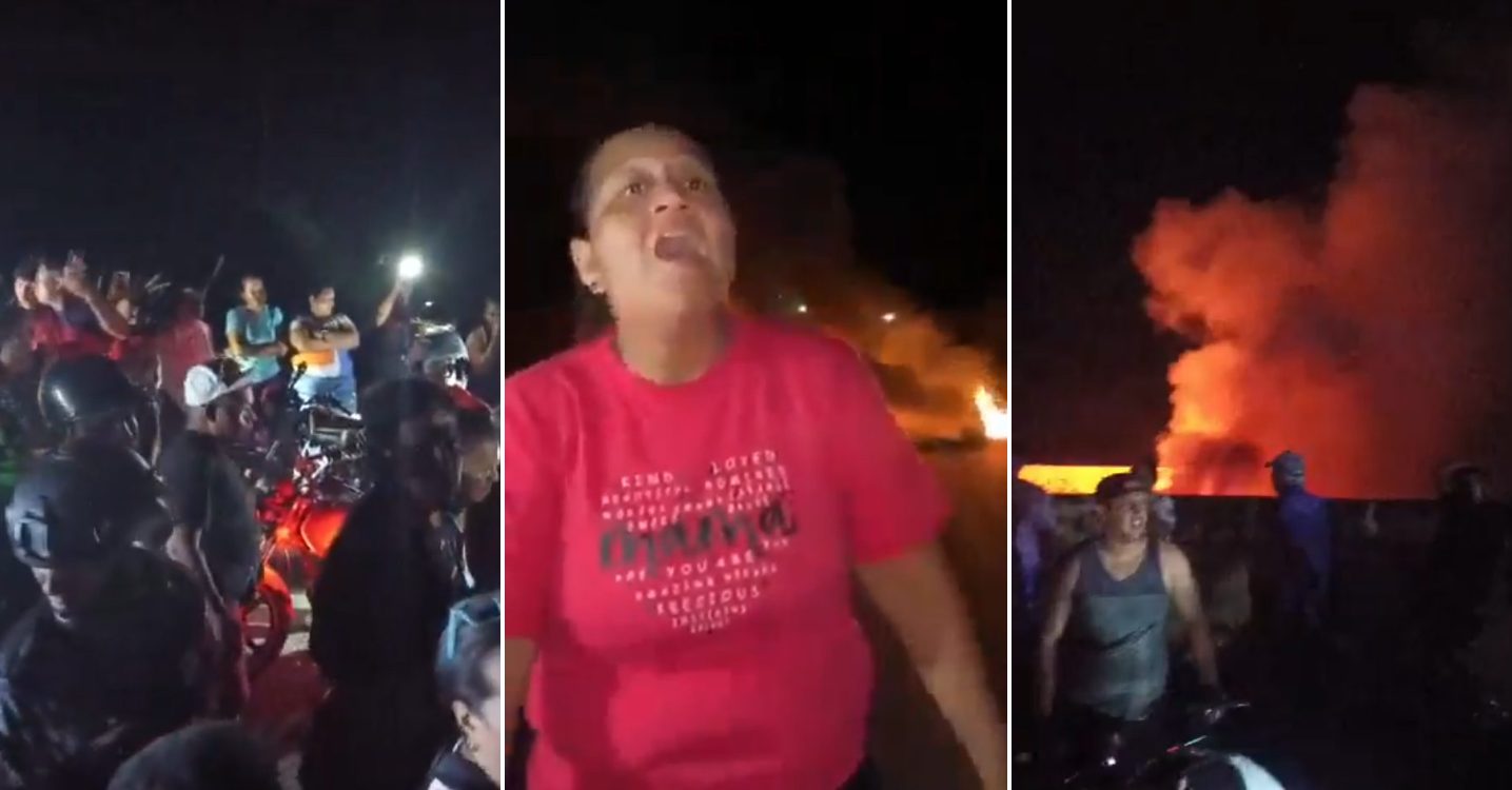 "¡Delcy, nos tienes cansados, queremos luz!", gritan manifestantes que trancan toda Cojedes (VIDEO)