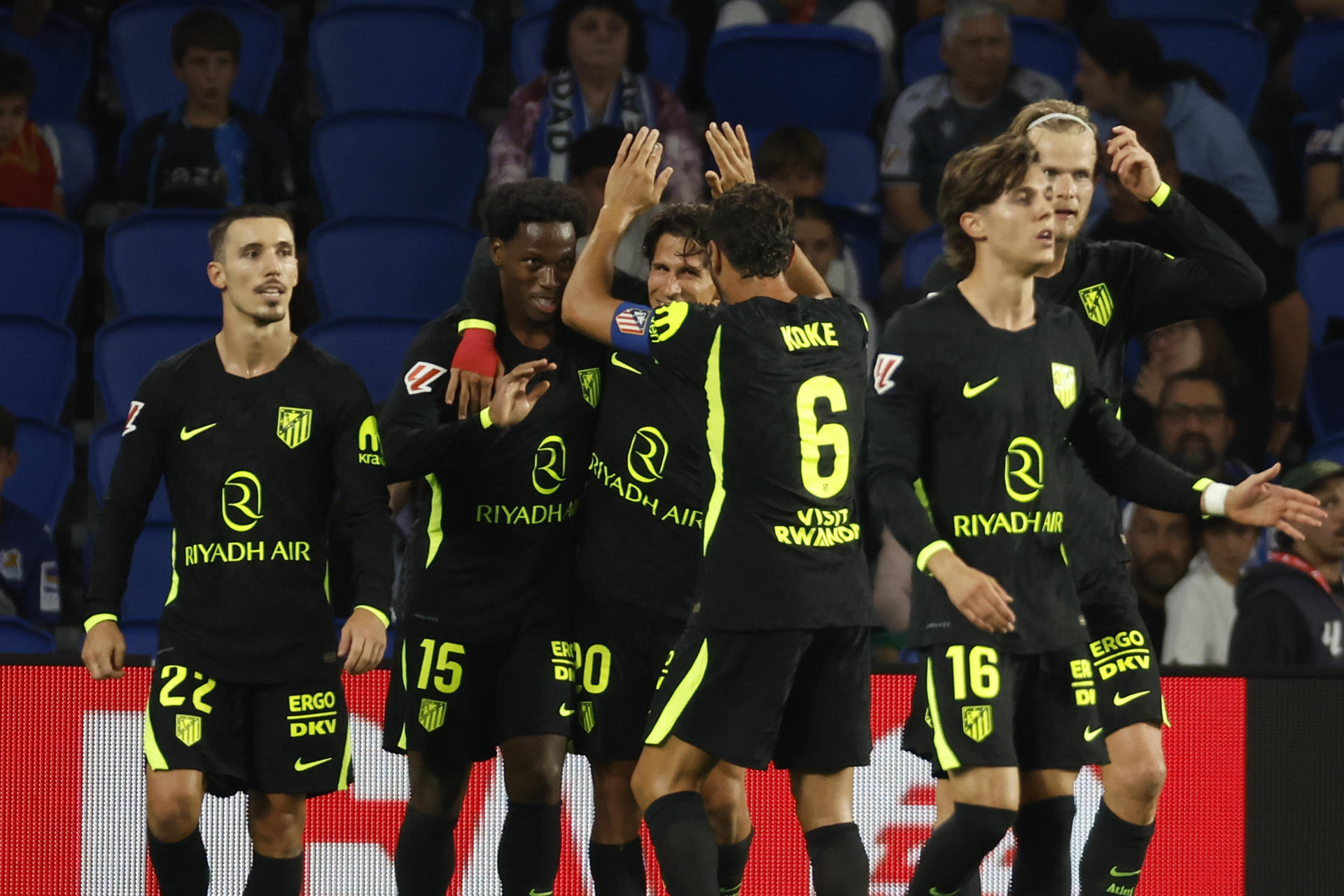 Atlético de Madrid castigó a la Real Sociedad en el cierre y se llevó los tres puntos