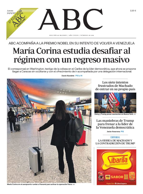 Portadas de la prensa internacional de este jueves 24 de septiembre de 2026