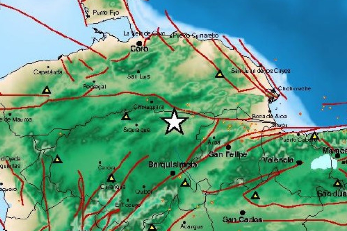 Funvisis reportó sismo superficial de magnitud 3,8 cerca de Churuguara, Falcón