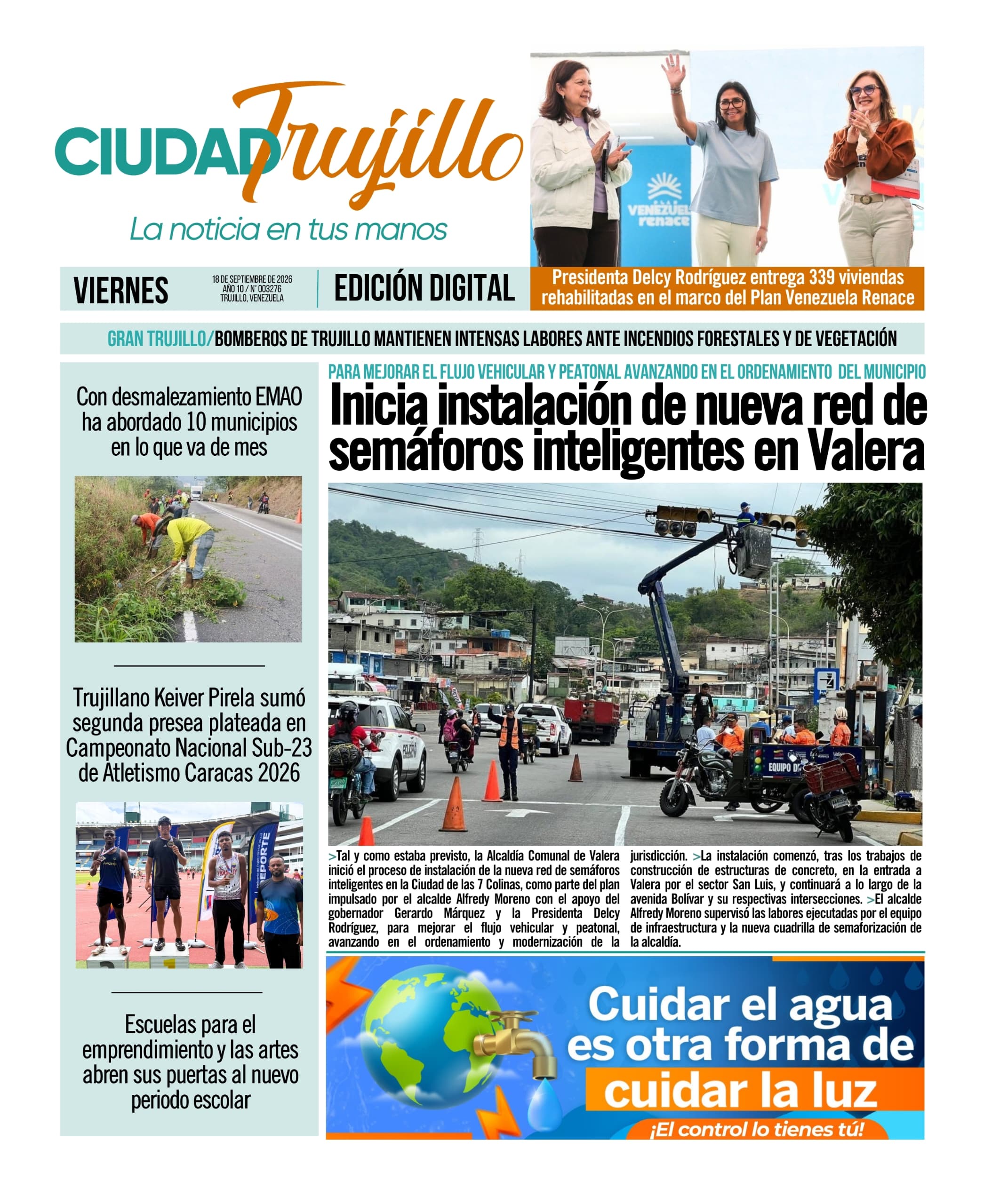 Portadas de este viernes 18 de septiembre de 2026