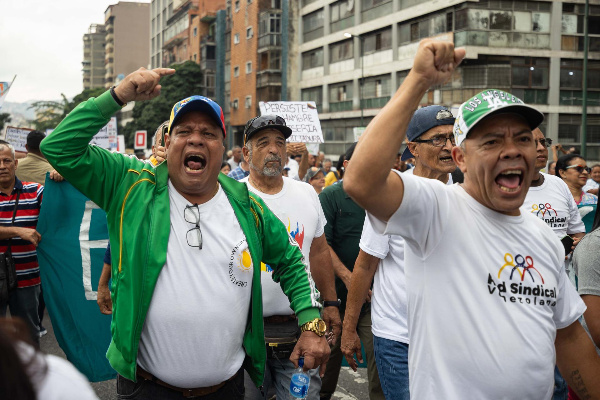 Sindicatos venezolanos advierten que aumentarán sus protestas si no se atienden sus reclamos