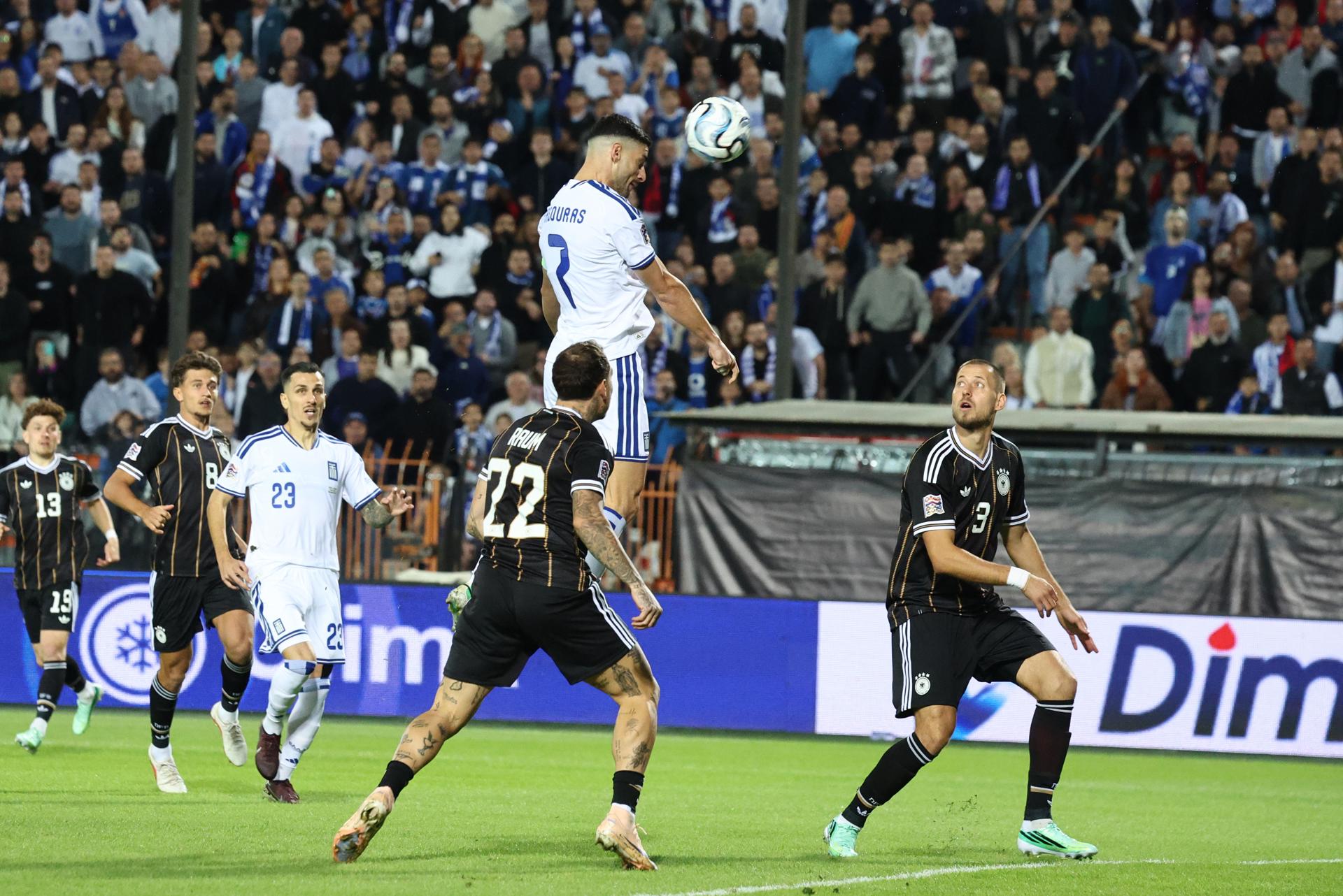 La sorpresiva Grecia le sacó un empate valioso a Alemania para acercarse a cuartos de Nations League