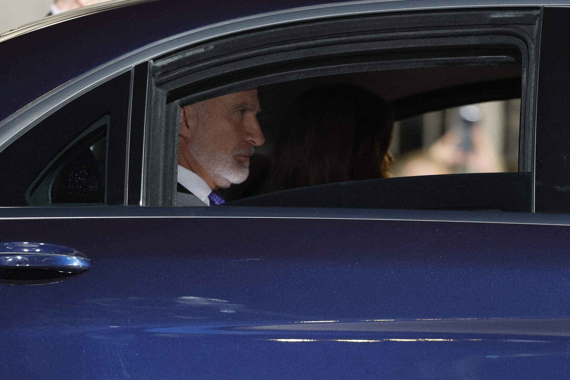El rey Felipe VI pasó por la clínica para someterse a una operación ocular