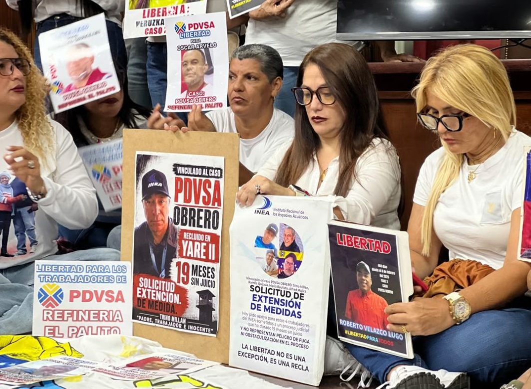 Familias de al menos 77 detenidos por el "caso Pdvsa-Obrero" exigieron su libertad