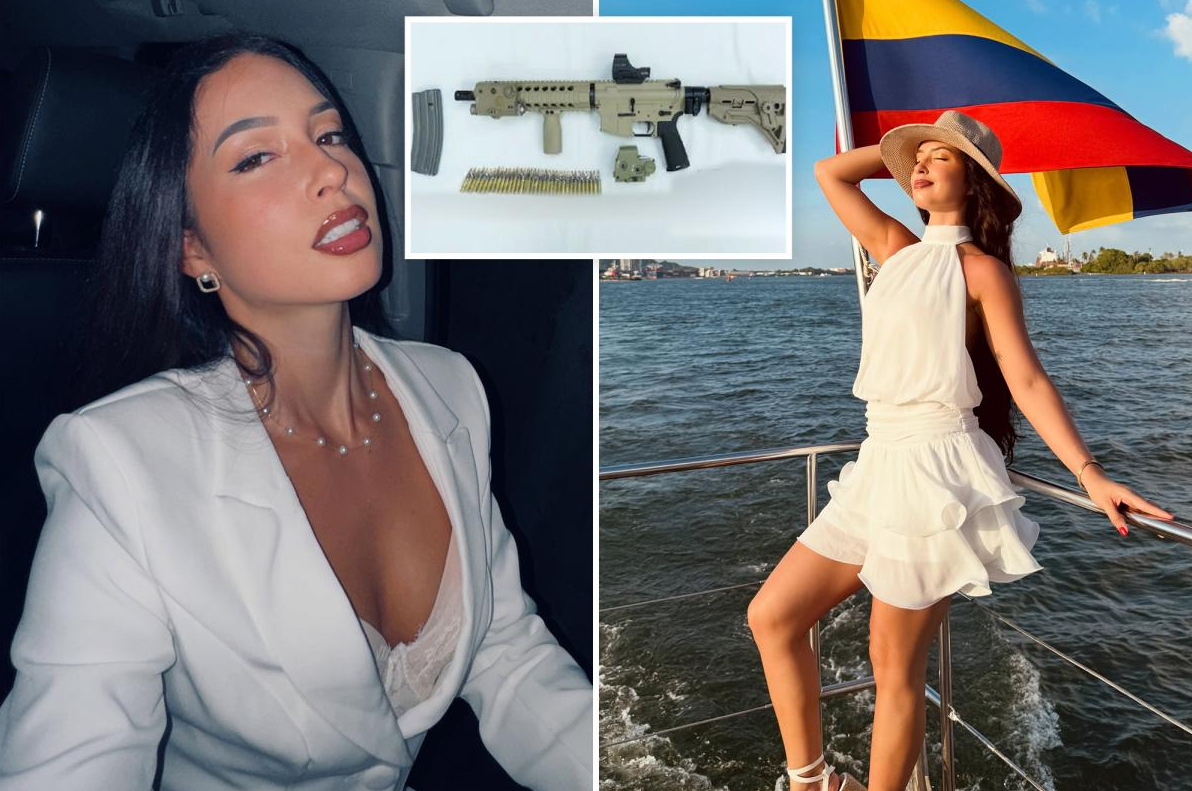 Influencer estadounidense cayó arrestada en Colombia por tráfico de armas y ocultar drogas
