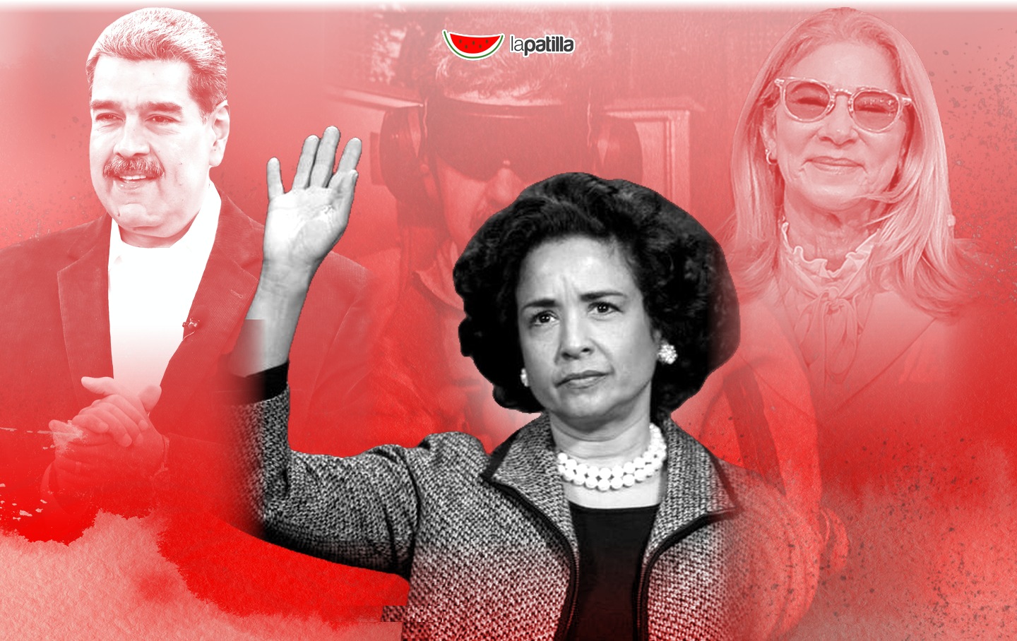 Destacada editorial: la jueza Analisa Torres con Nicolás Maduro y Cilia Flores de fondo