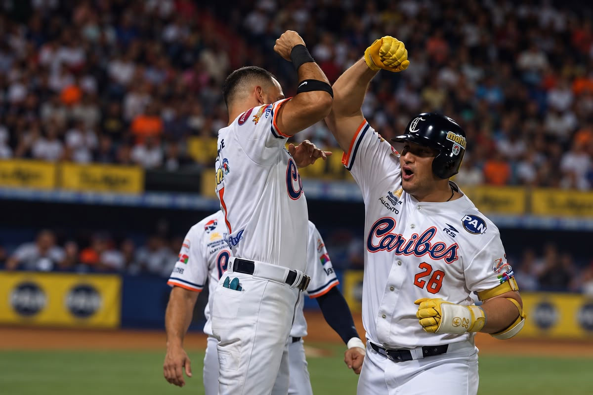 Caribes sometió a Leones en un toma y dame y se adueñó del liderato de la Lvbp