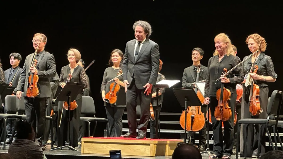 Gustavo Dudamel reunió a Steven Spielberg y Carolina Herrera con la Filarmónica de Nueva York