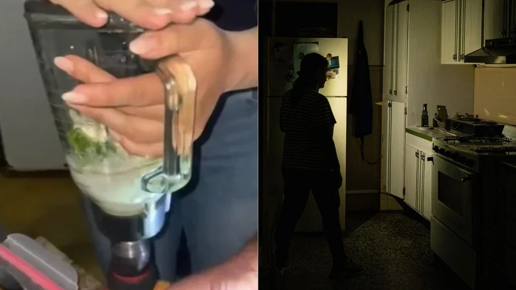 Así es como una familia logra "encender" una licuadora en medio de los apagones en Venezuela (VIDEO)