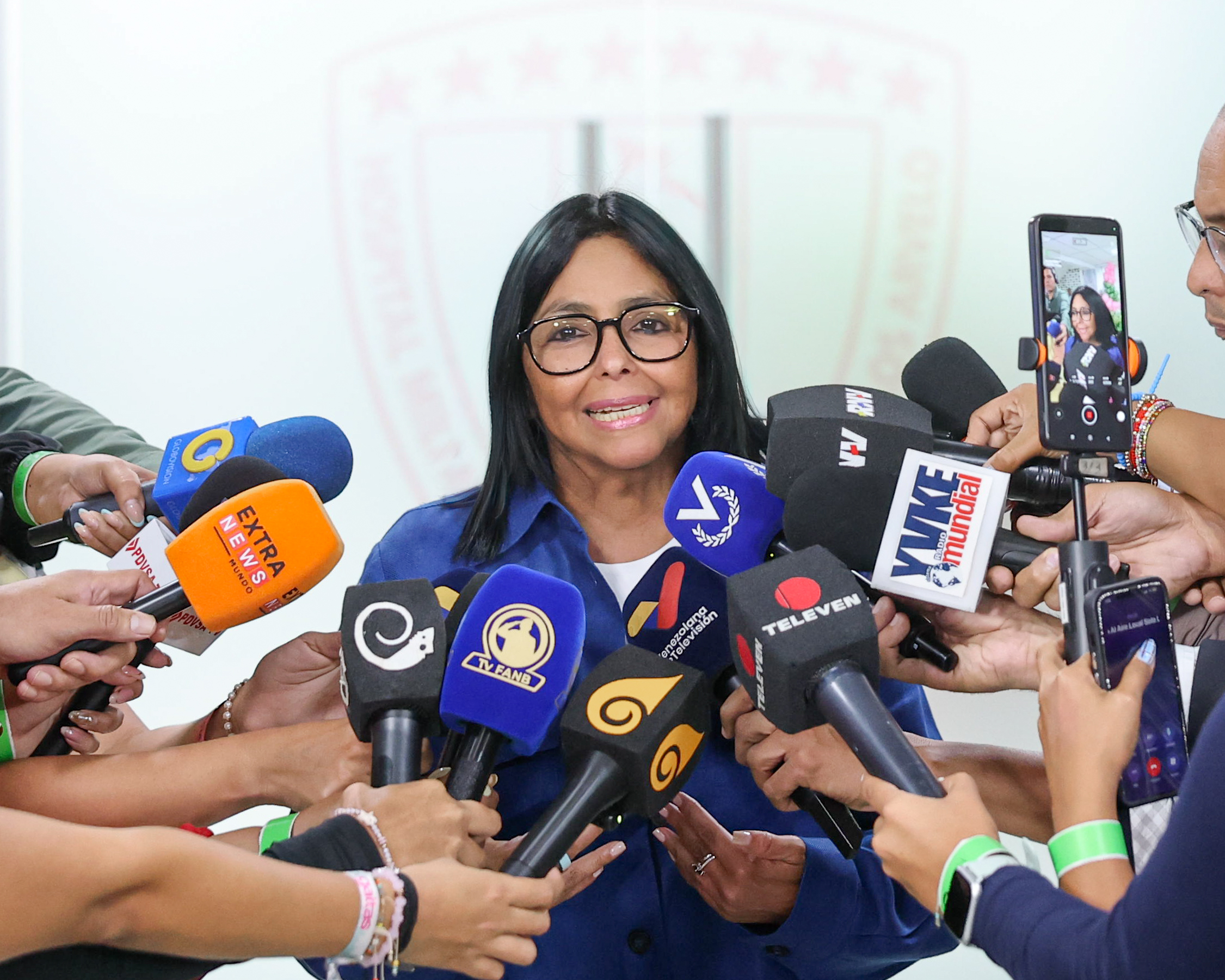 Delcy Rodríguez arremetió contra EEUU en medio del tutelaje de Donald Trump (VIDEO)