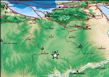 Sismo de magnitud 3,0 al sureste de El Tigre