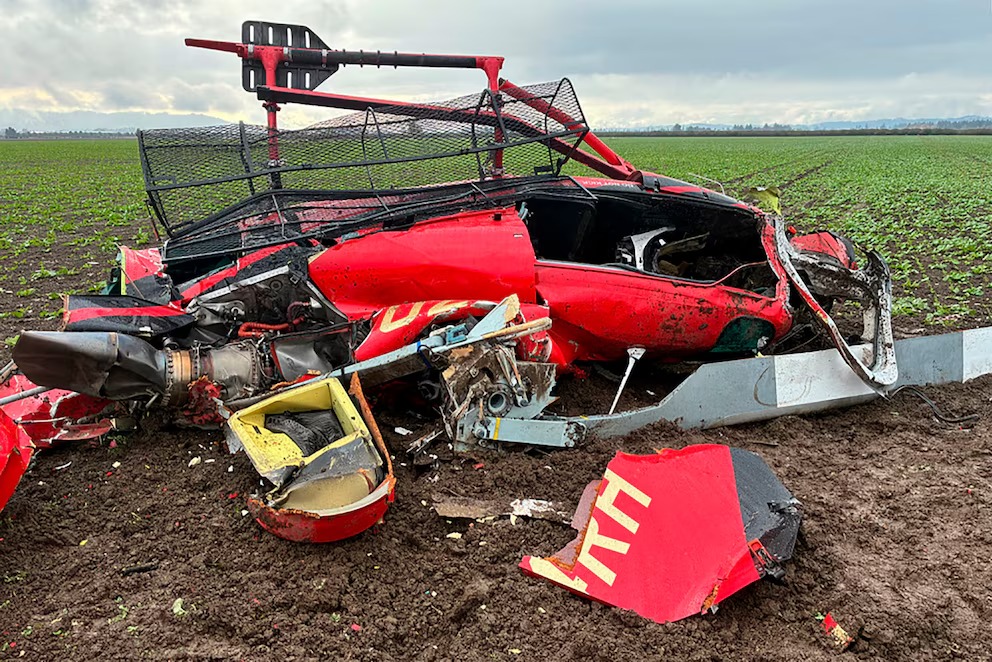 Choque de dos helicópteros en Oregón dejó tres muertos cerca de un aeropuerto