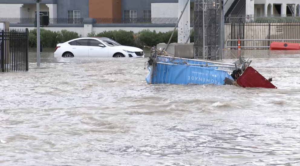 Lo que ocurrió en el desierto de Las Vegas tras caer en un solo día la lluvia de cuatro meses