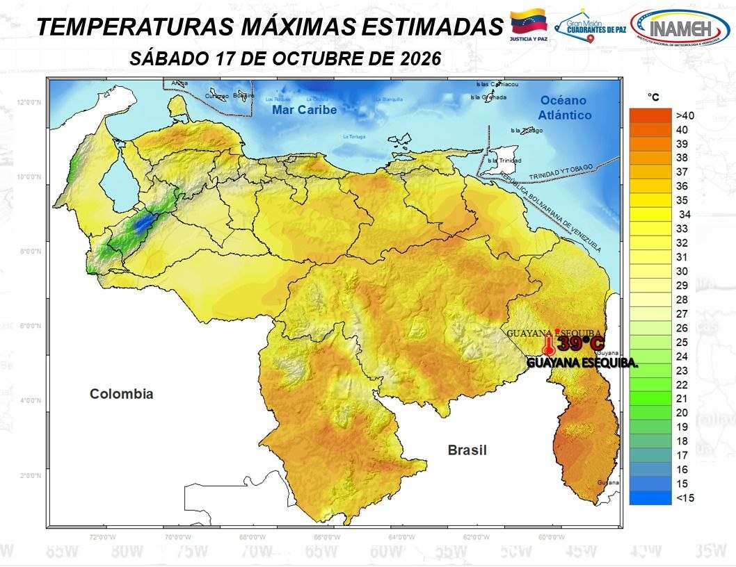 Venezuela amaneció con cielo despejado, pero Inameh advirtió sobre lluvias y descargas eléctricas este #17Oct