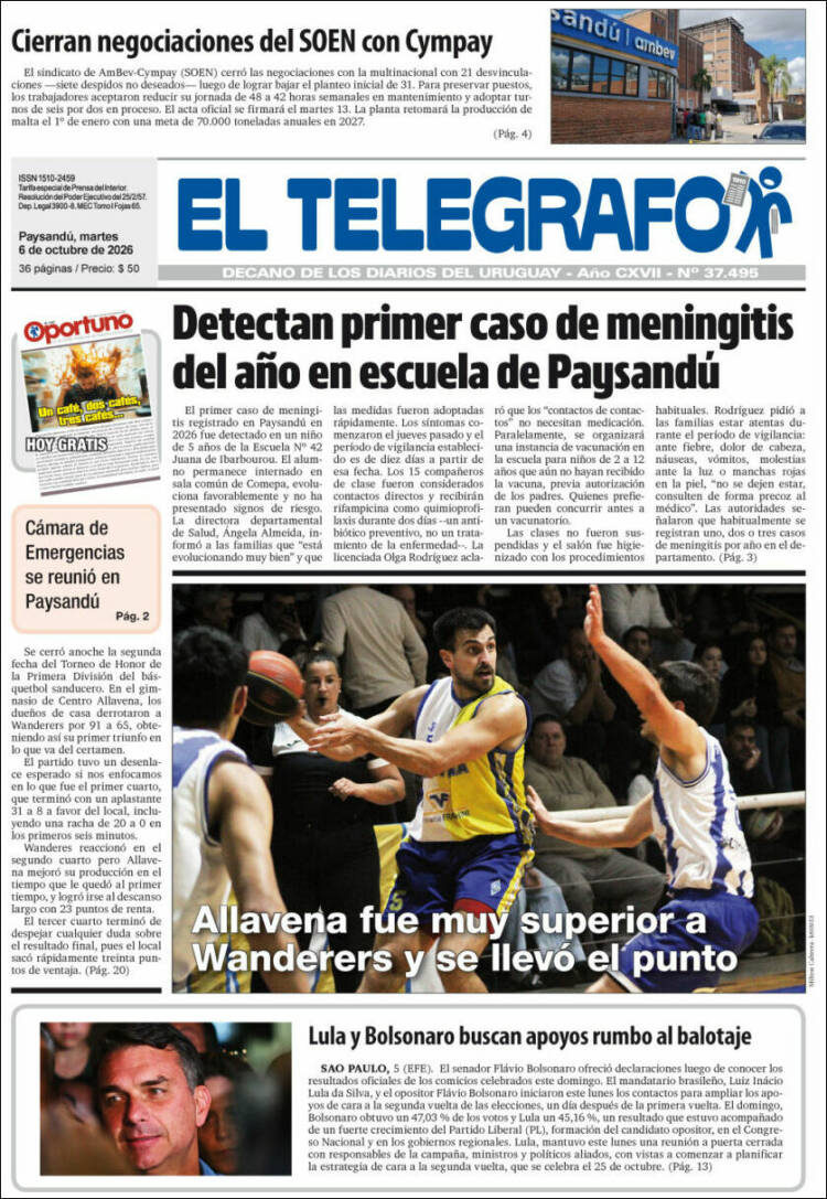Portadas latinoamericanas de este 6 de octubre de 2026